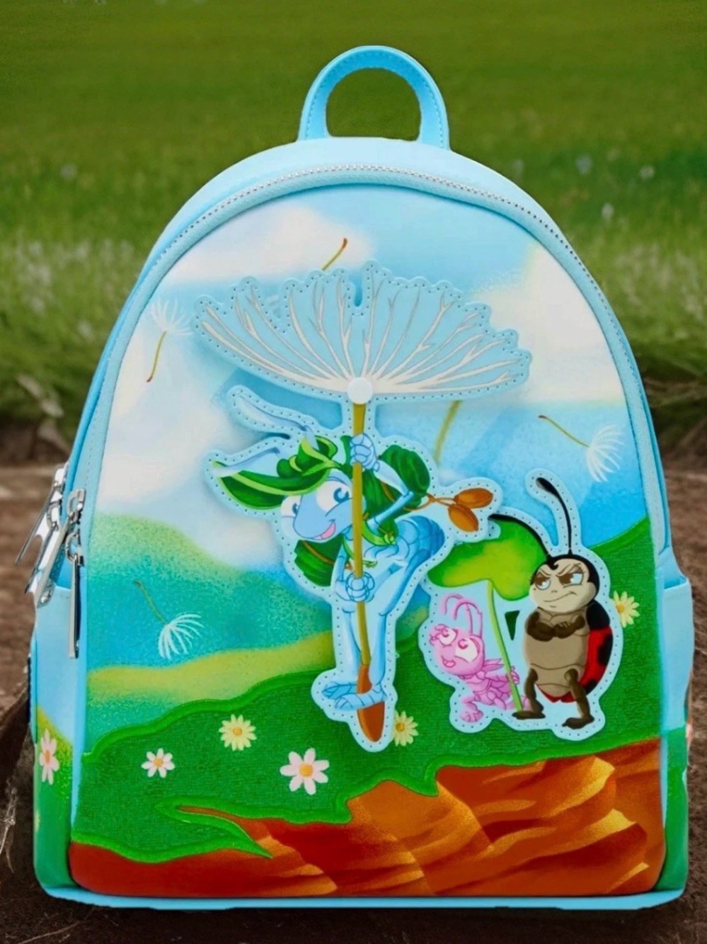 NEW Loungefly Disney Pixar A BUG’S LIFE Flik Flying Mini Backpack
